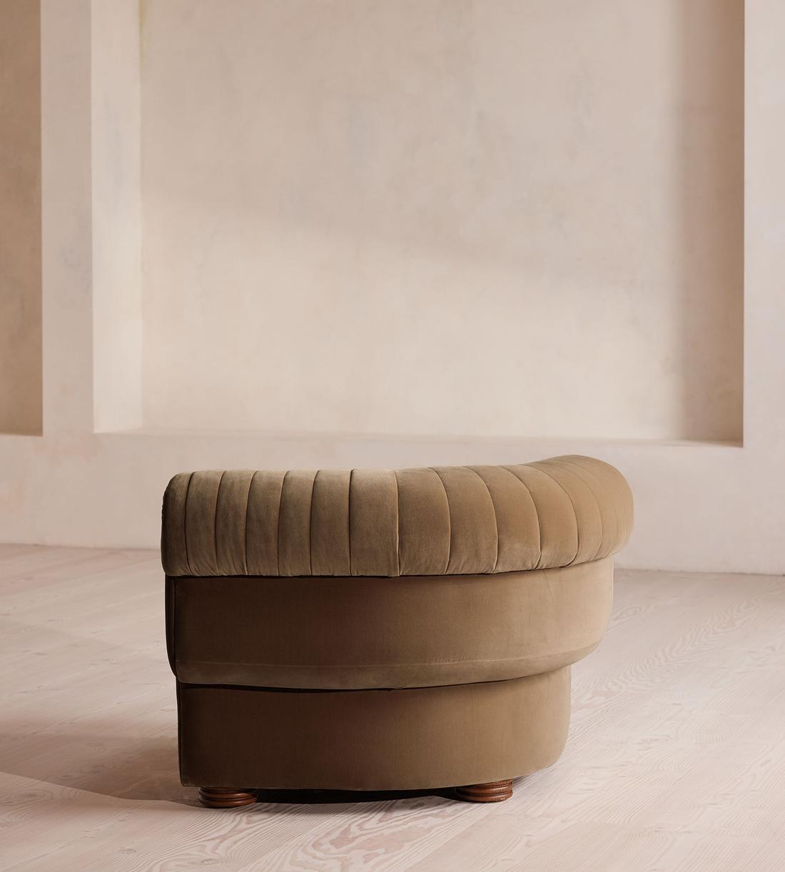 Rava Sectional Sofa - Left Arm Module - Velvet - Truffle - US - Image 4