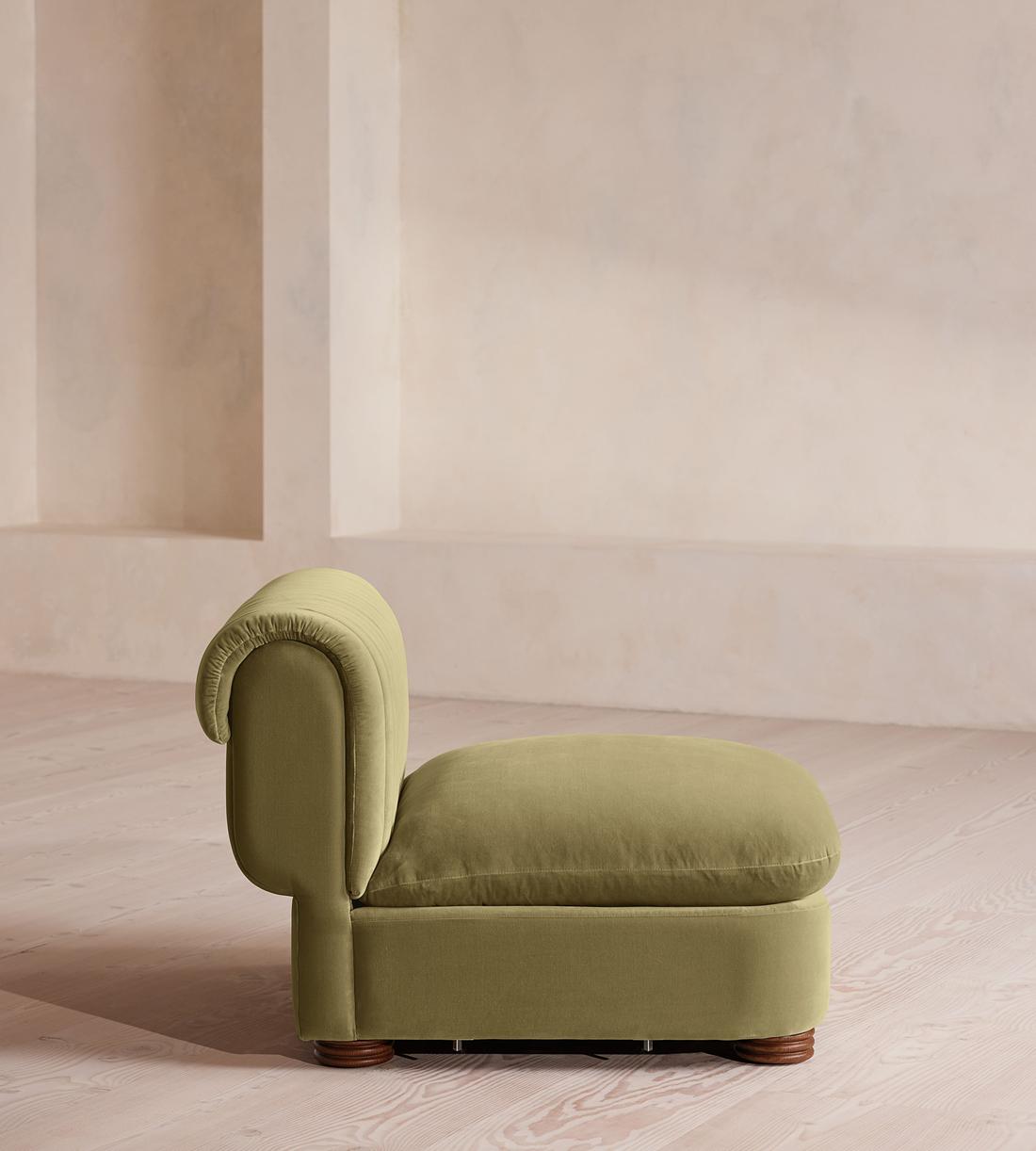 Rava Sectional Sofa - Left Arm Module - Velvet - Lichen - US - Image 8
