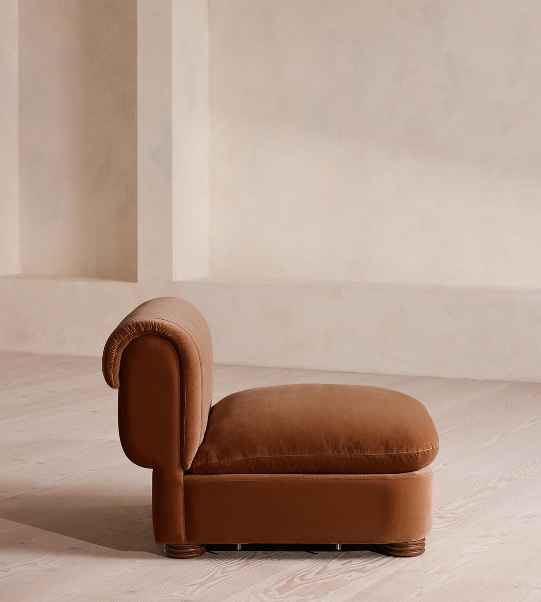 Rava Sectional Sofa - Left Arm Module - Velvet - Cinnamon - US - Image 9