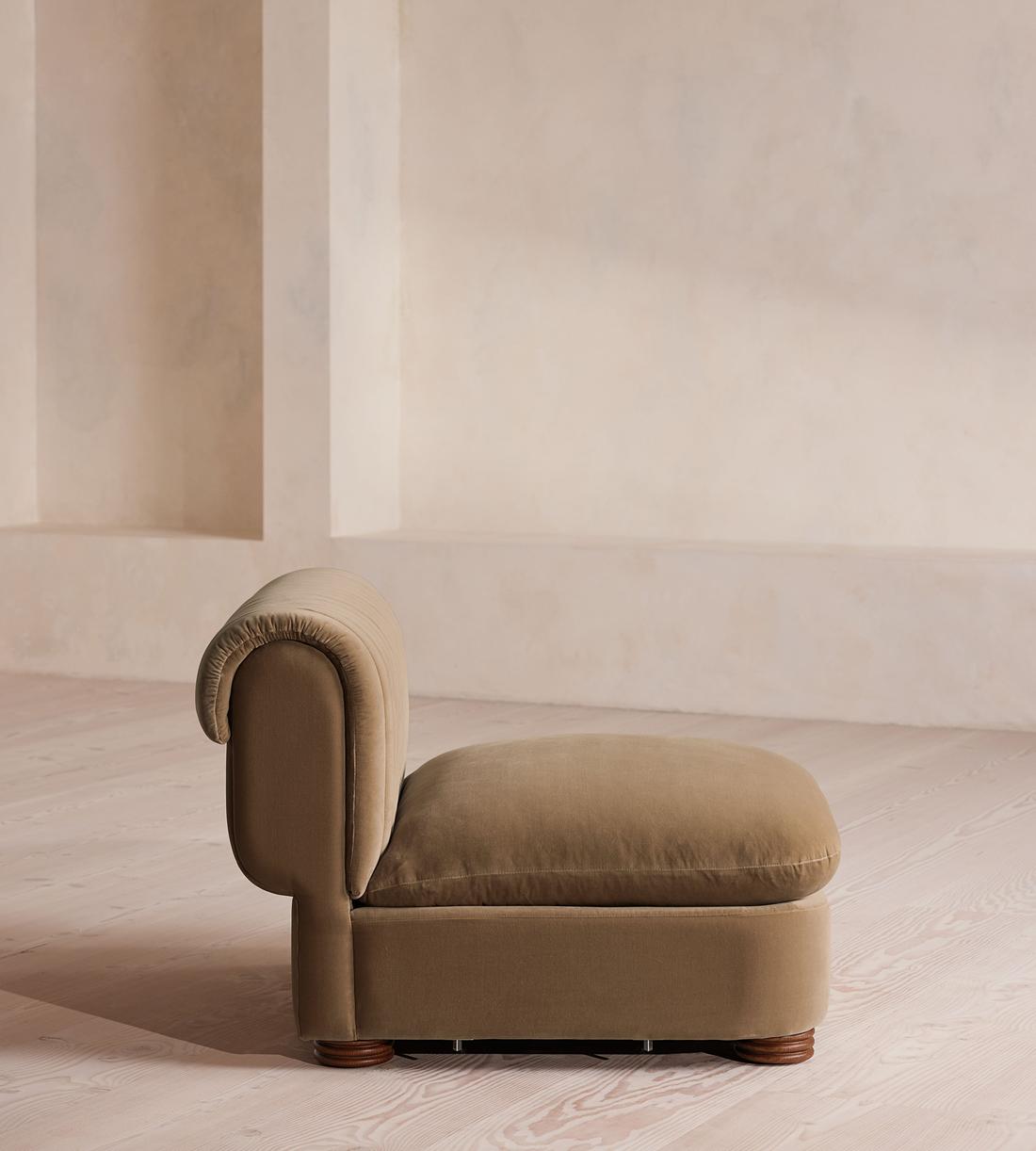 Rava Sectional Sofa - Left Arm Module - Velvet - Truffle - US - Image 9