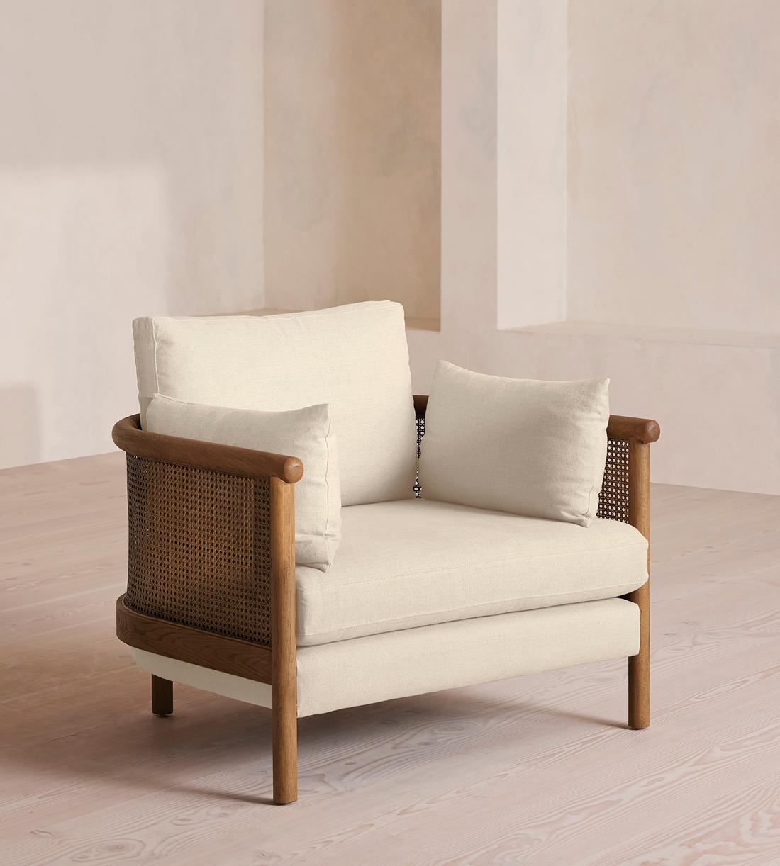 Sydney Armchair - Linen - Bisque - Listing - Image 1