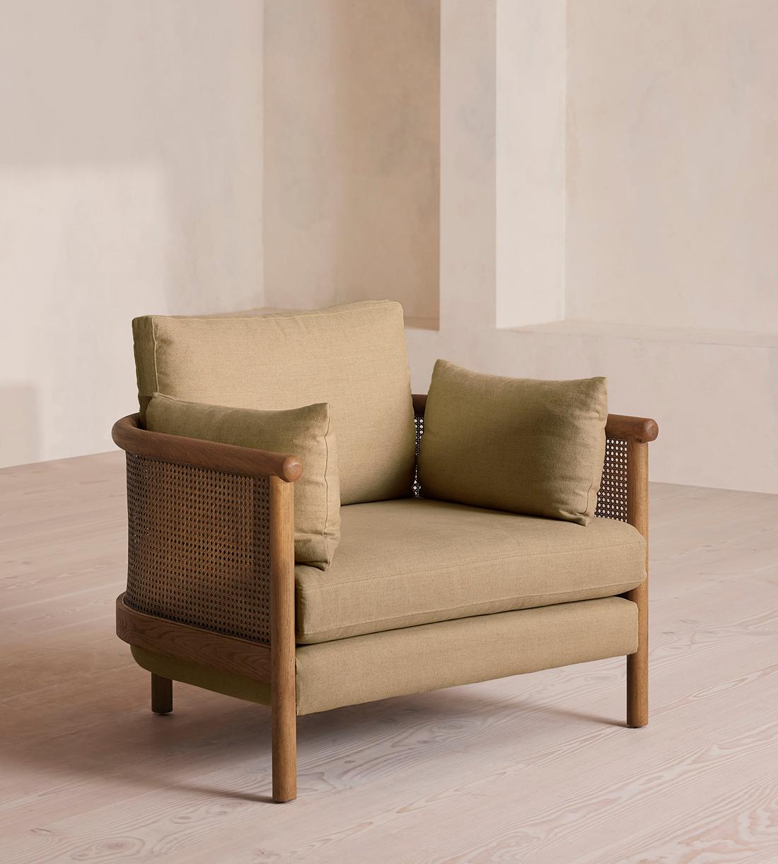 Sydney Armchair - Linen - Wheat - US - Listing - Image 1
