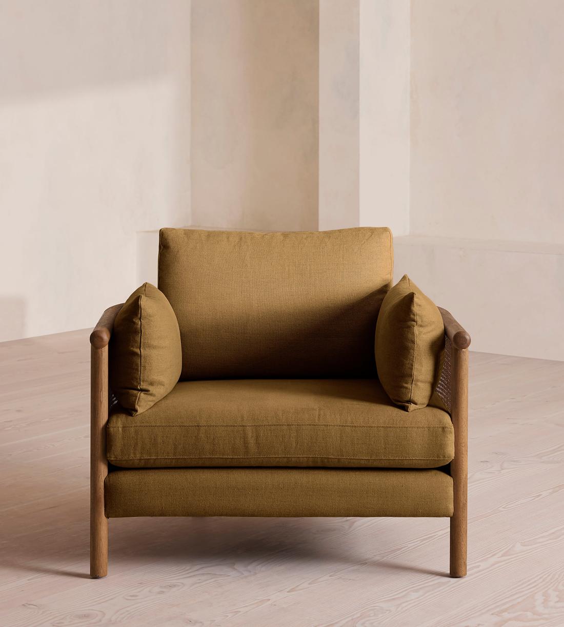 Sydney Armchair - Linen - Ochre - Listing - Image 2