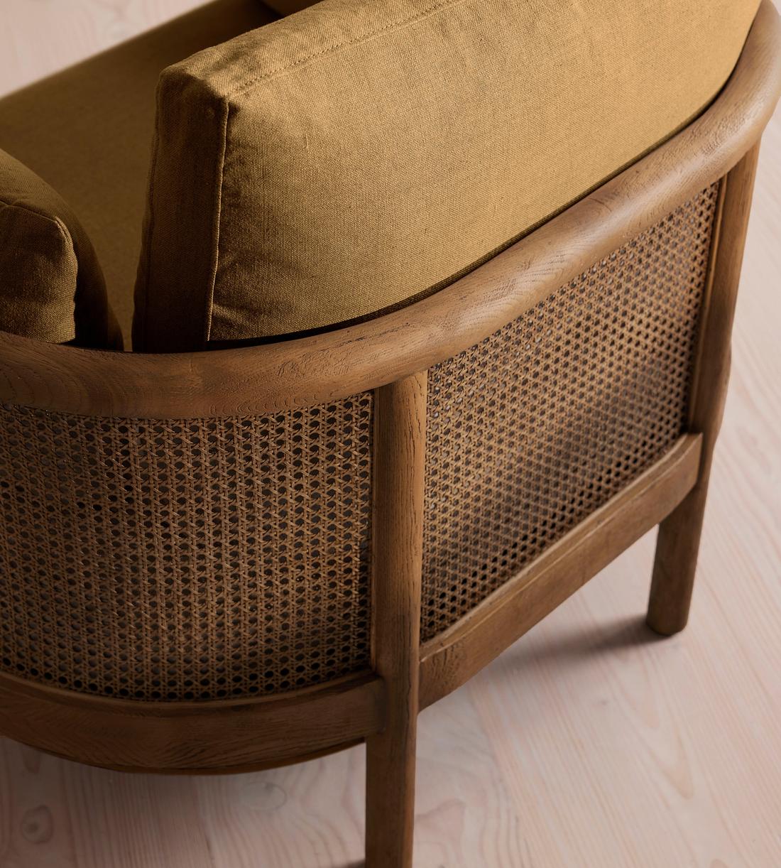 Sydney Armchair - Linen - Ochre - Images - Image 6