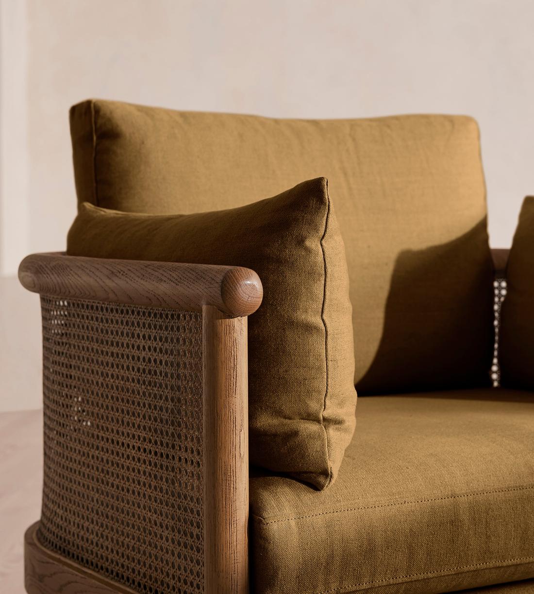 Sydney Armchair - Linen - Ochre - Images - Image 7