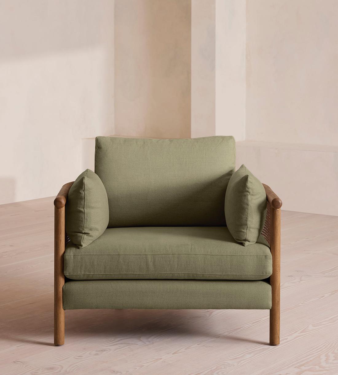 Sydney Armchair - Linen - Sage - Listing - Image 2