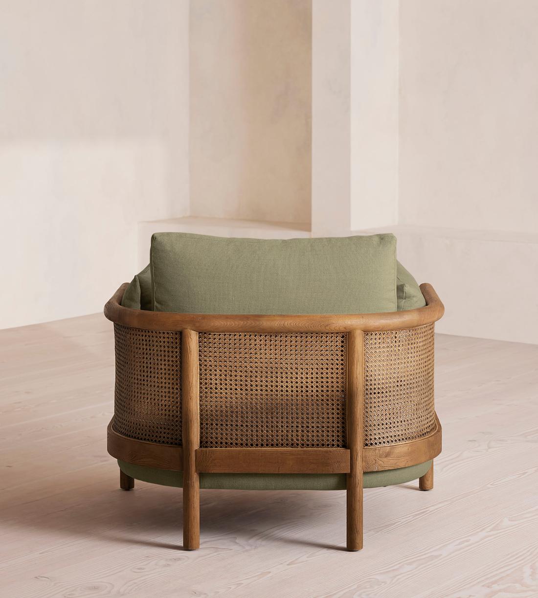 Sydney Armchair - Linen - Sage - Images - Image 4