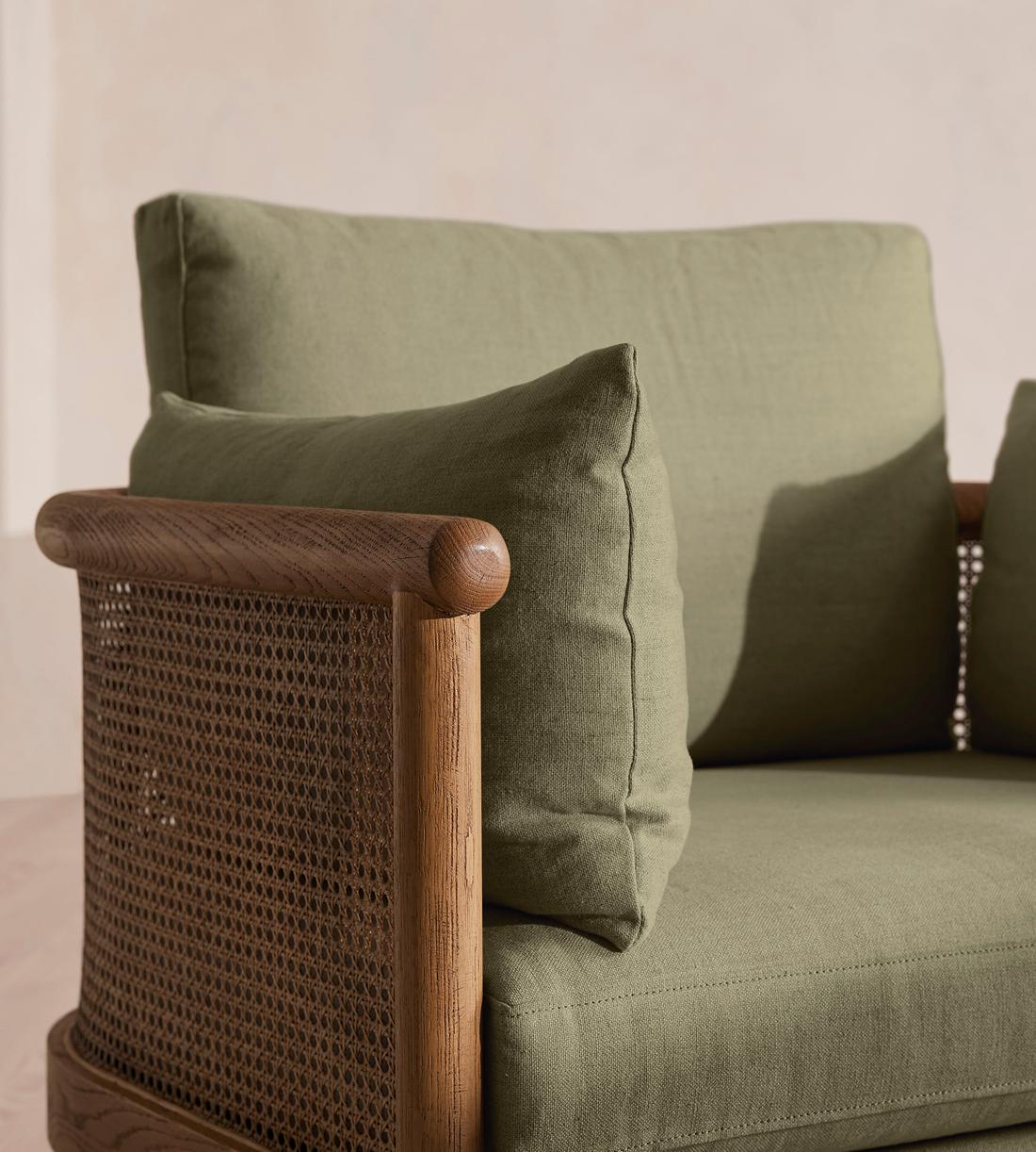 Sydney Armchair - Linen - Sage - Images - Image 7