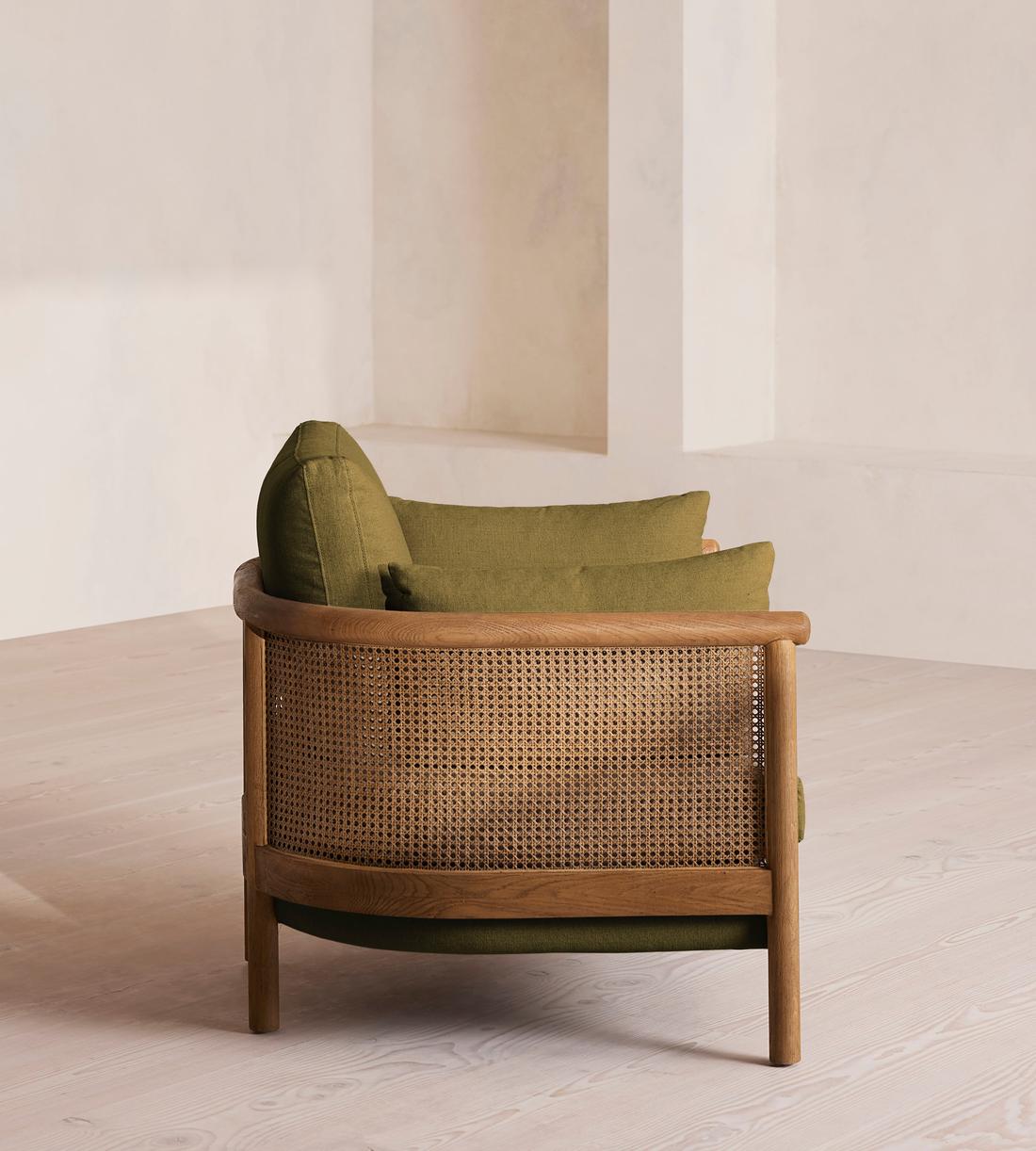 Sydney Armchair - Linen - Olive - Images - Image 3