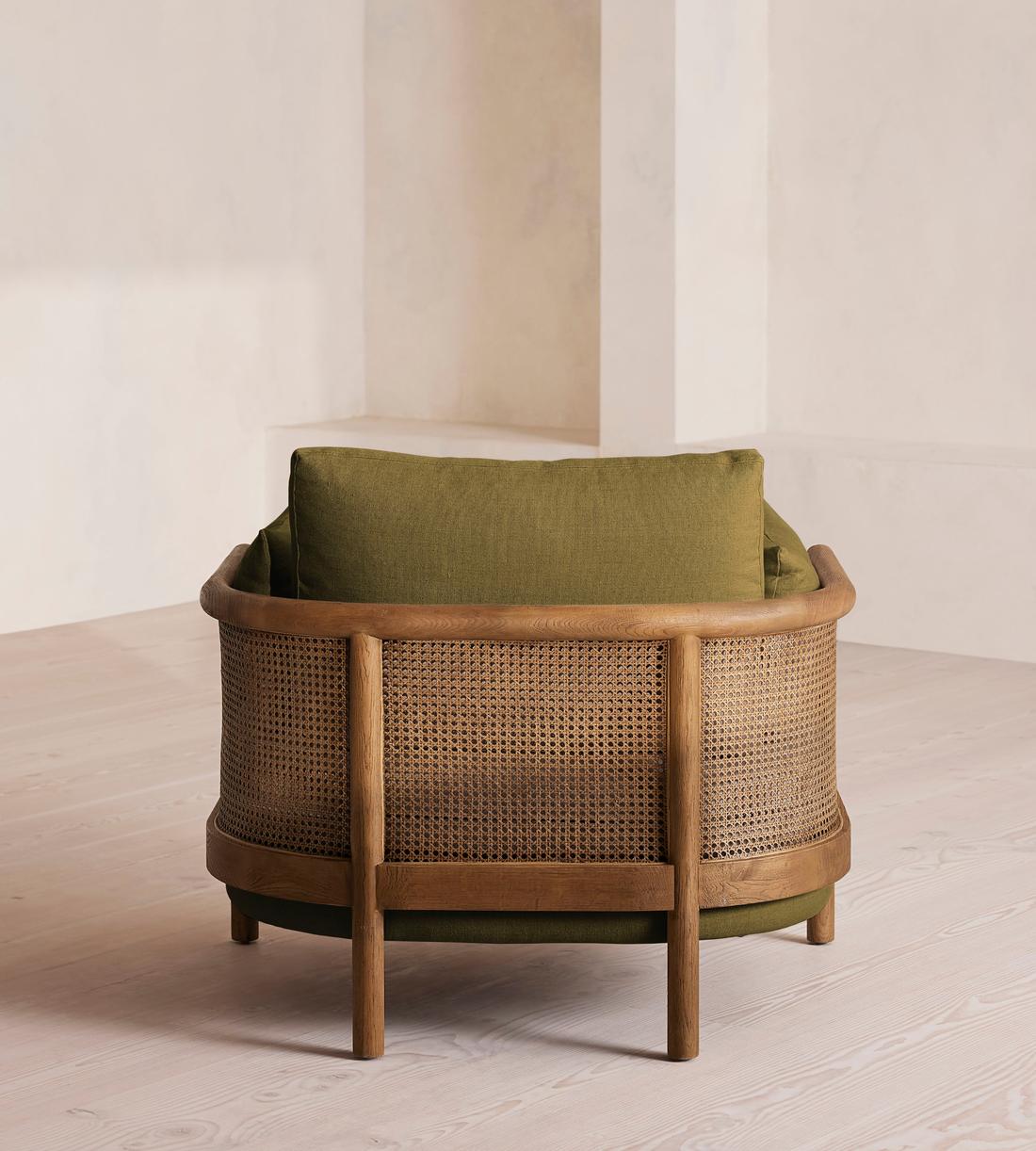 Sydney Armchair - Linen - Olive - Images - Image 4