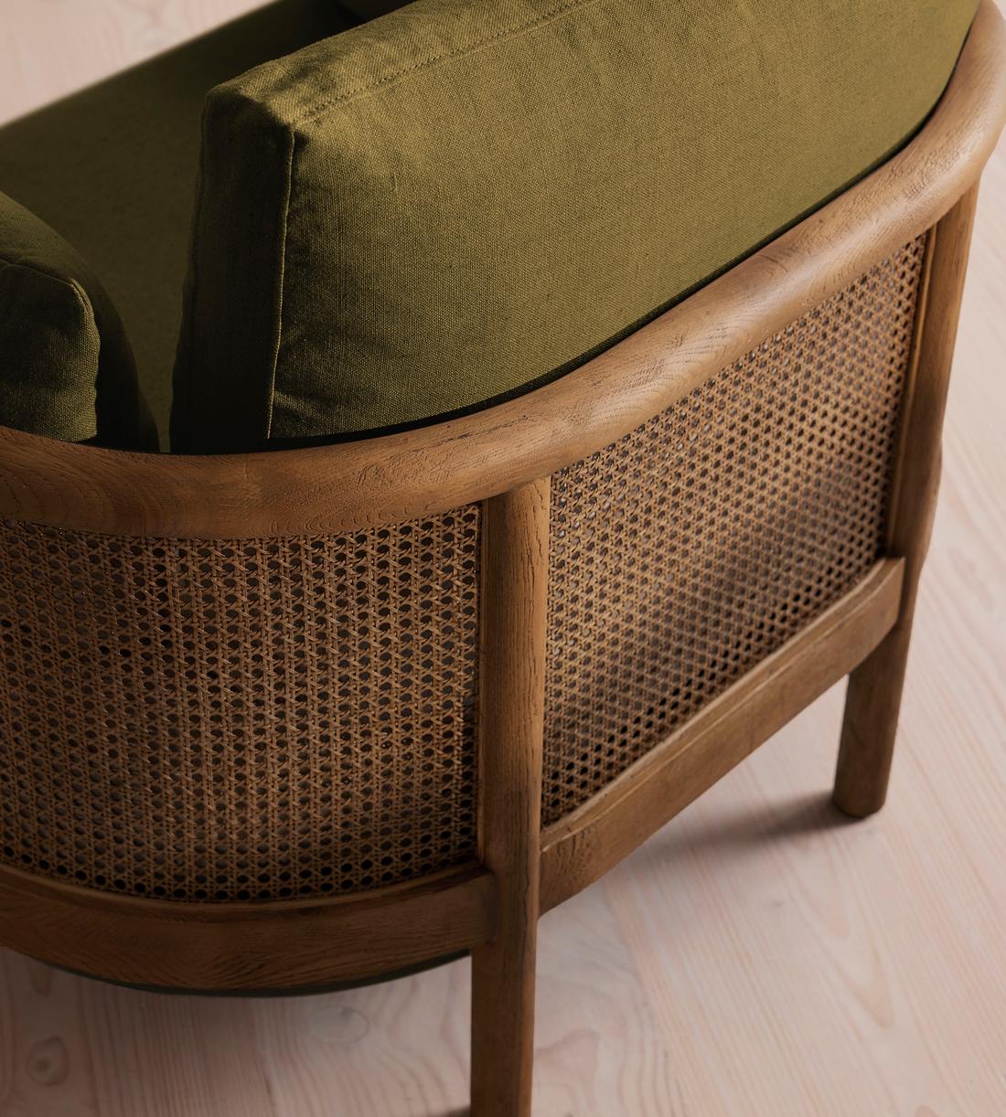 Sydney Armchair - Linen - Olive - Images - Image 6