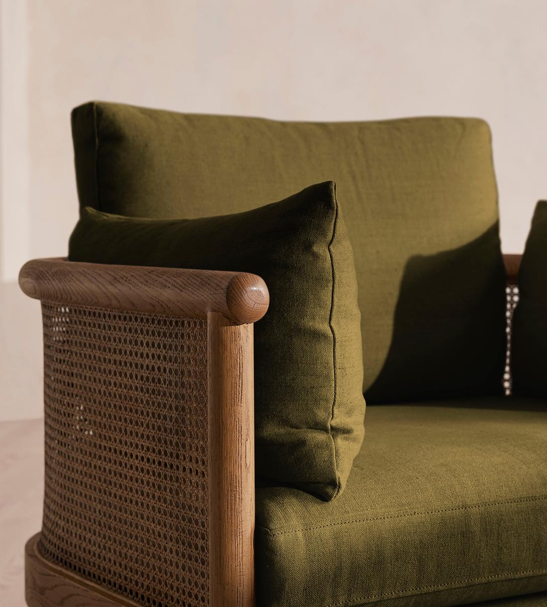 Sydney Armchair - Linen - Olive - Images - Image 7