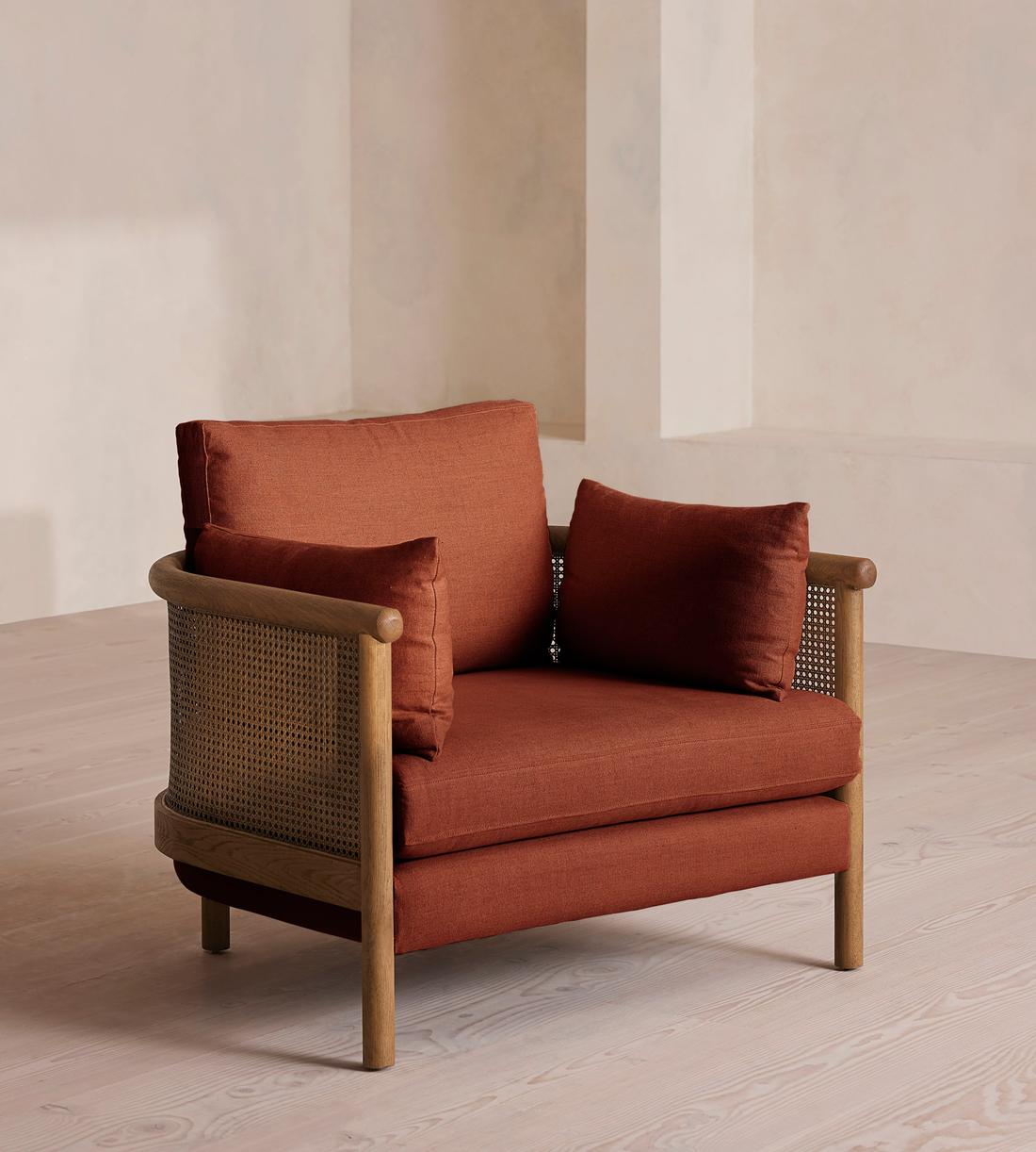 Sydney Armchair - Linen - Sienna, - Listing - Image 1