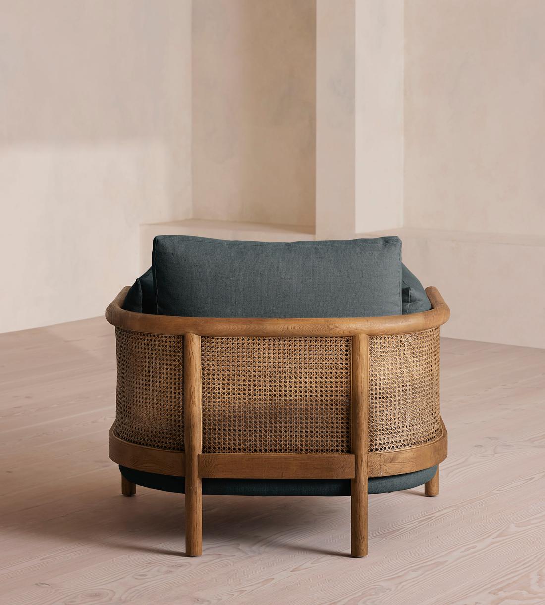 Sydney Armchair - Linen - Prussian Blue - Images - Image 4