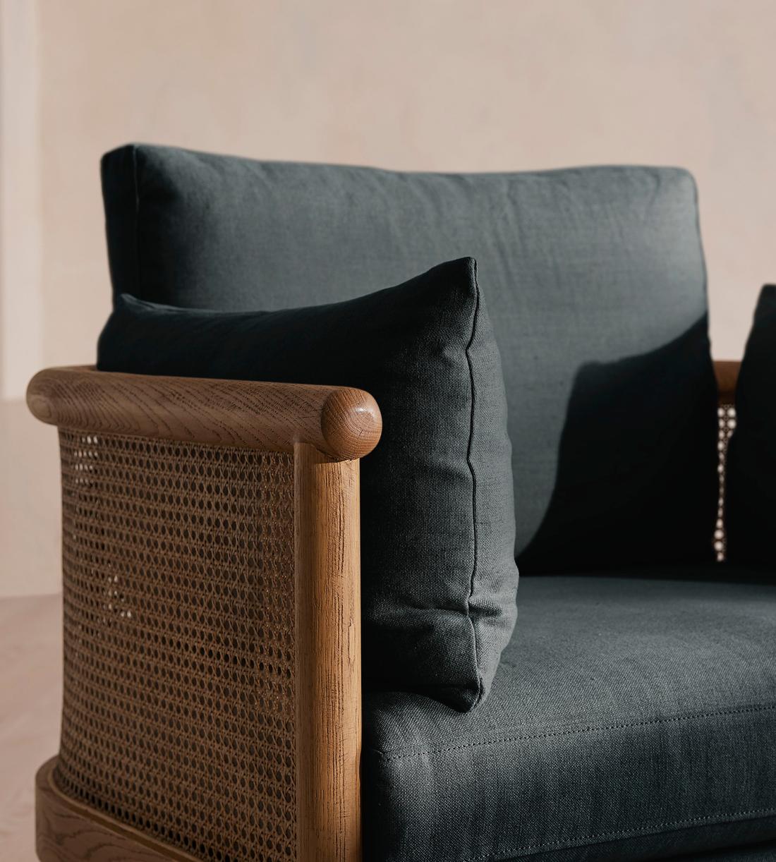 Sydney Armchair - Linen - Prussian Blue - Images - Image 7