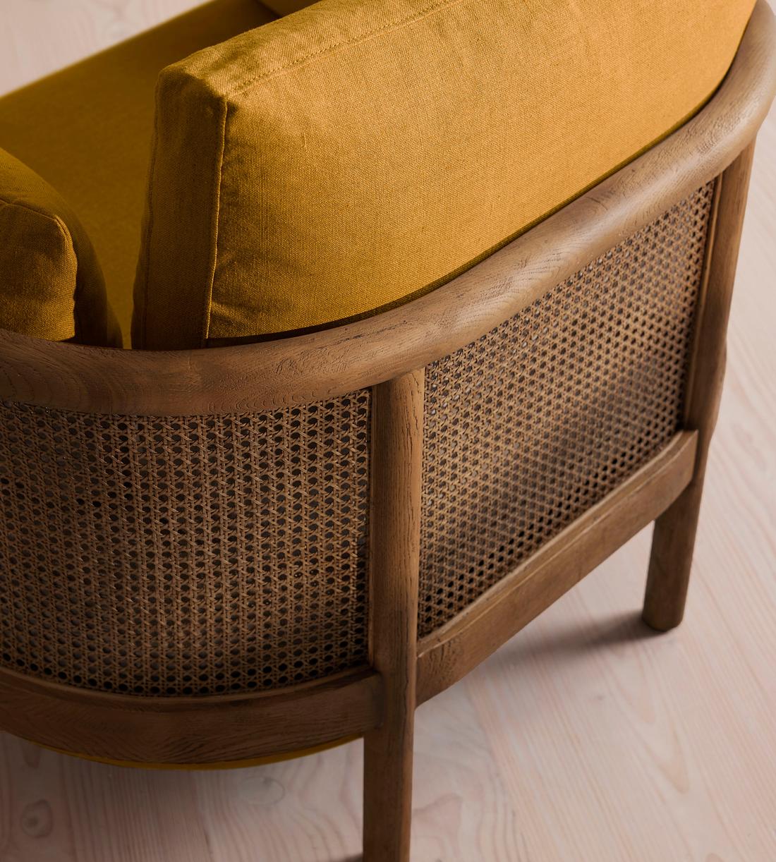 Sydney Armchair - Linen - Turmeric - US - Images - Image 5