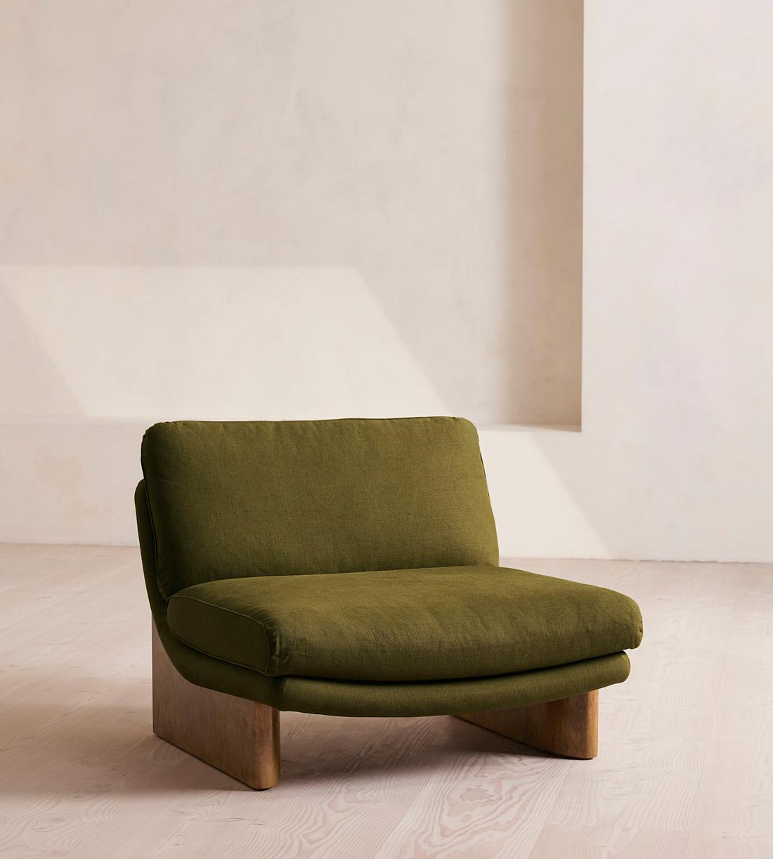 Tellis Chair - Linen - Olive - US - Listing - Image 1