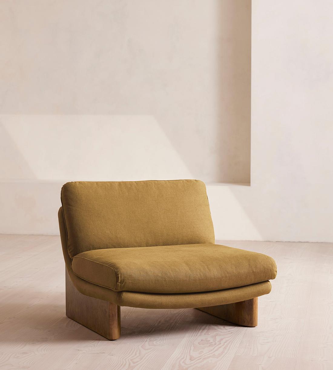 Tellis Chair - Linen - Ochre - US - Listing - Image 1
