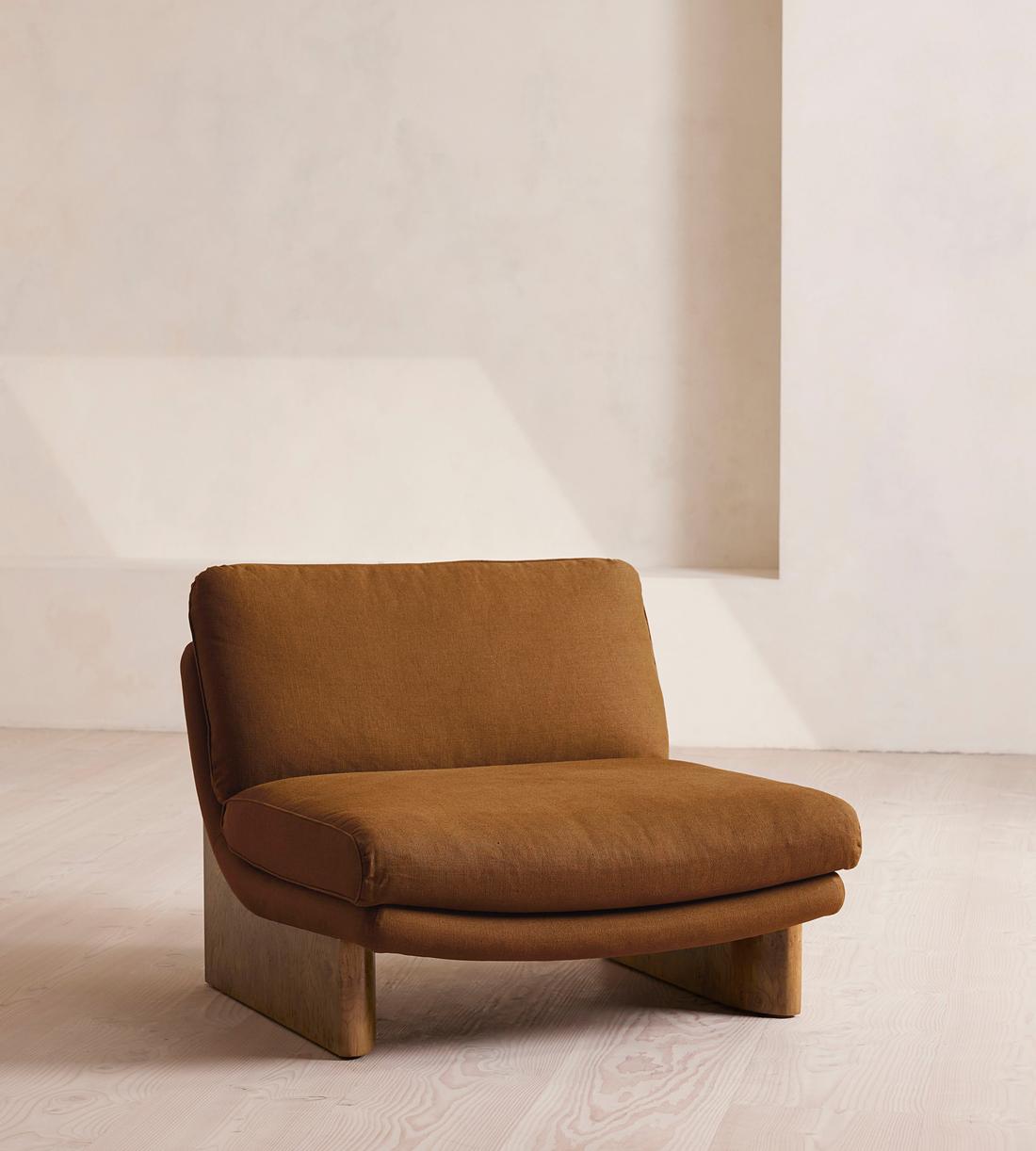 Tellis Chair - Linen - Terracotta - US - Listing - Image 1