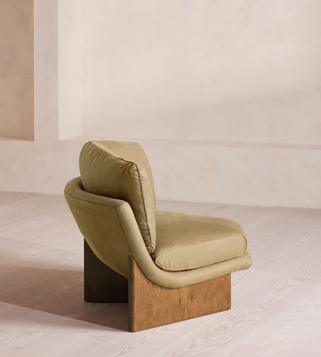 Tellis Corner Chair - Linen - Wheat - UK - Images - Image 3