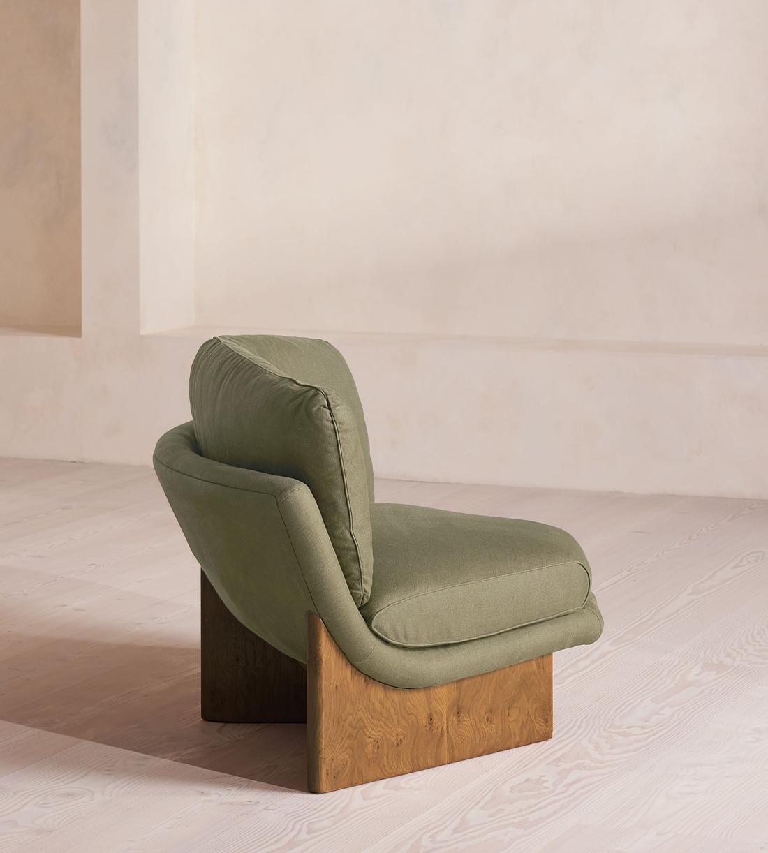 Tellis Corner Chair - Linen - Sage - US - Images - Image 3