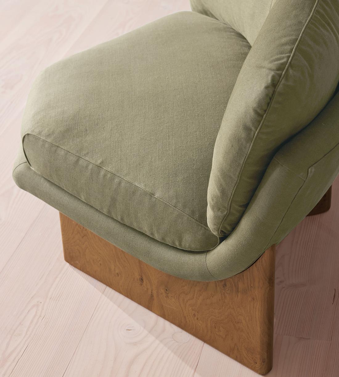 Tellis Corner Chair - Linen - Sage - US - Images - Image 6