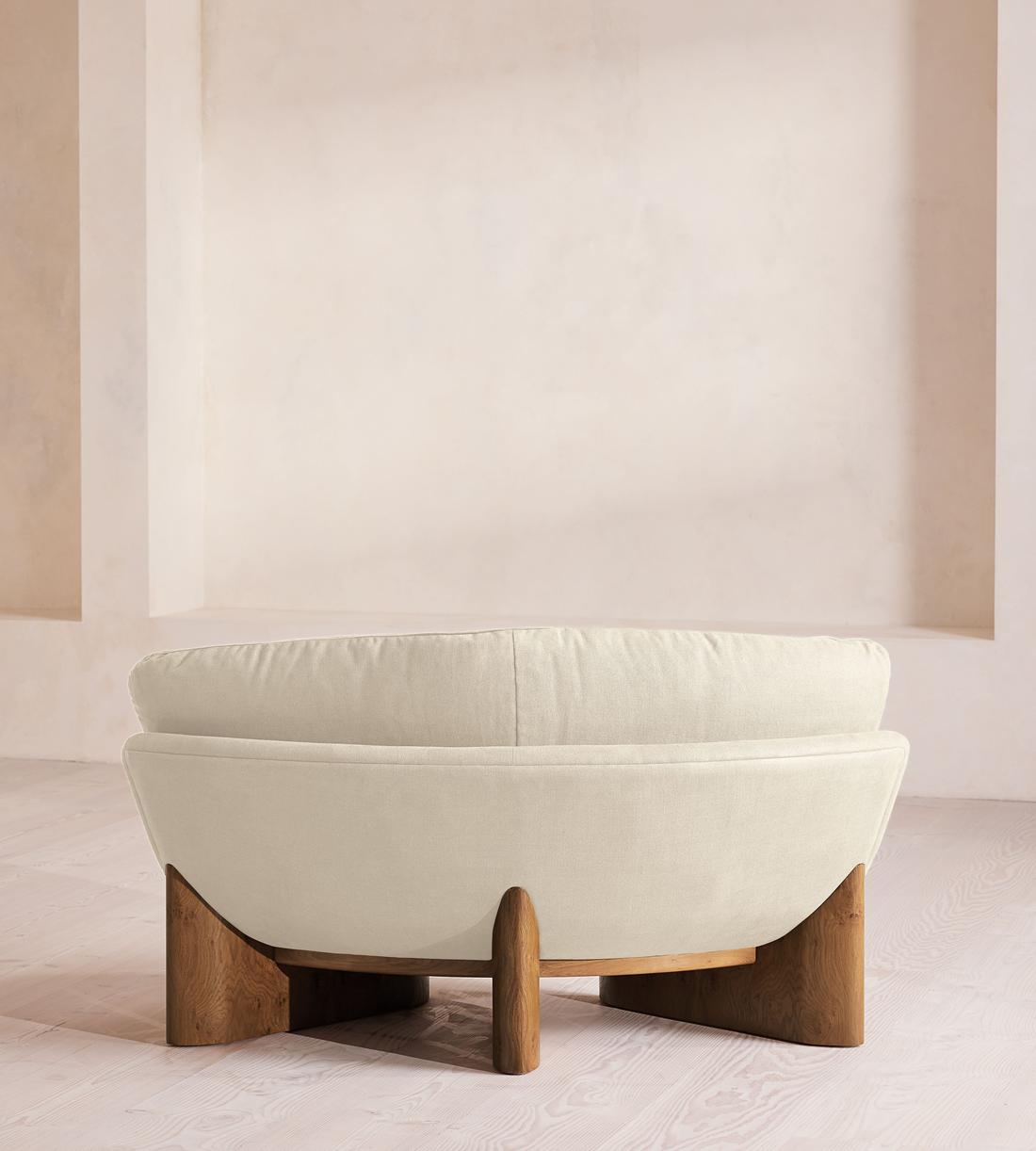 Tellis Corner Chair - Linen - Bisque - UK - Images - Image 4