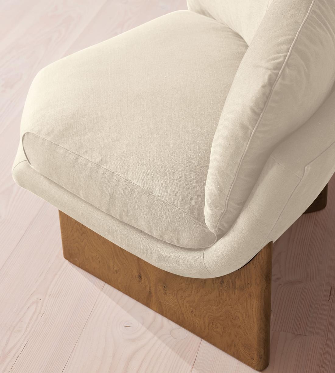 Tellis Corner Chair - Linen - Bisque - UK - Images - Image 5