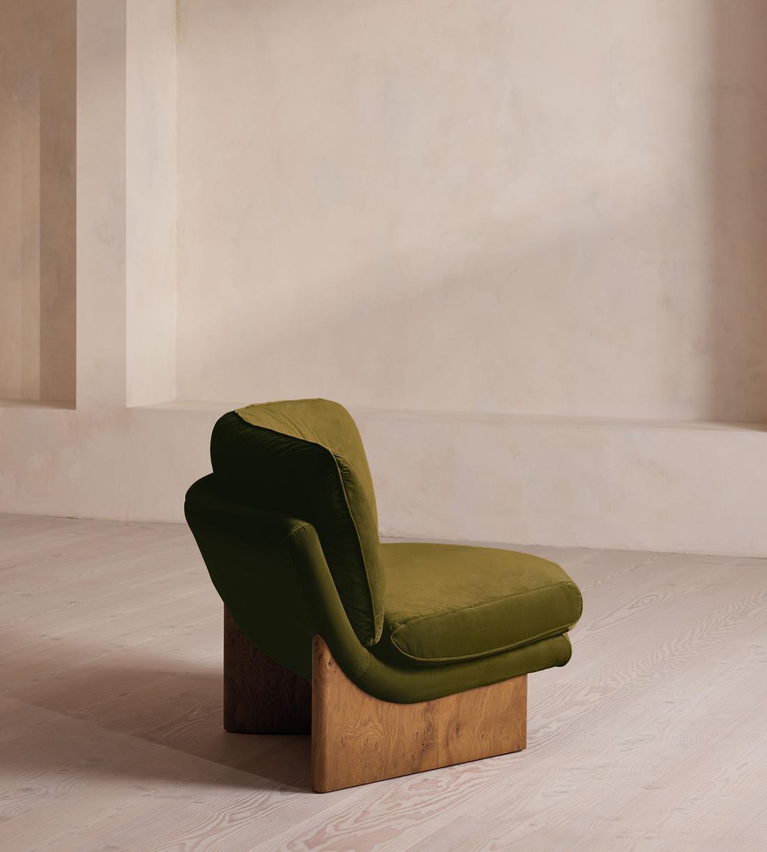 Tellis Corner Chair - Velvet - Olive - UK - Images - Image 3