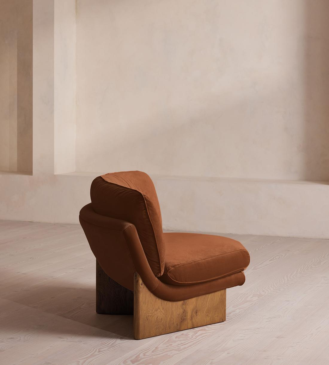 Tellis Corner Chair - Velvet - Cinnamon - UK - Images - Image 3