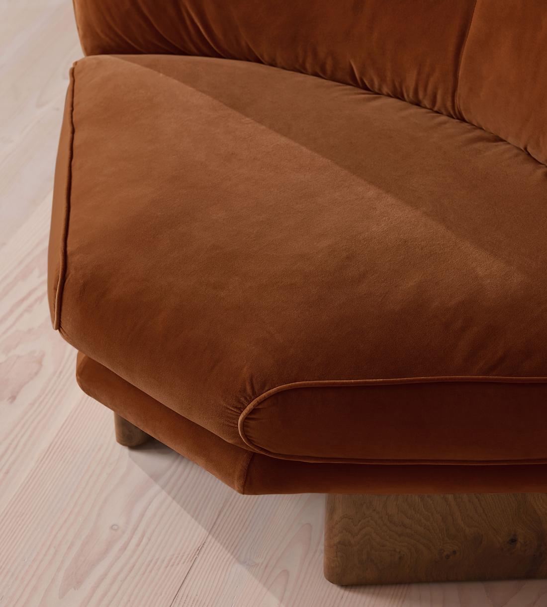 Tellis Corner Chair - Velvet - Cinnamon - UK - Images - Image 5