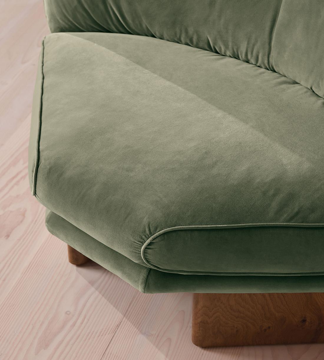 Tellis Corner Chair - Velvet - Seafoam - US - Images - Image 5