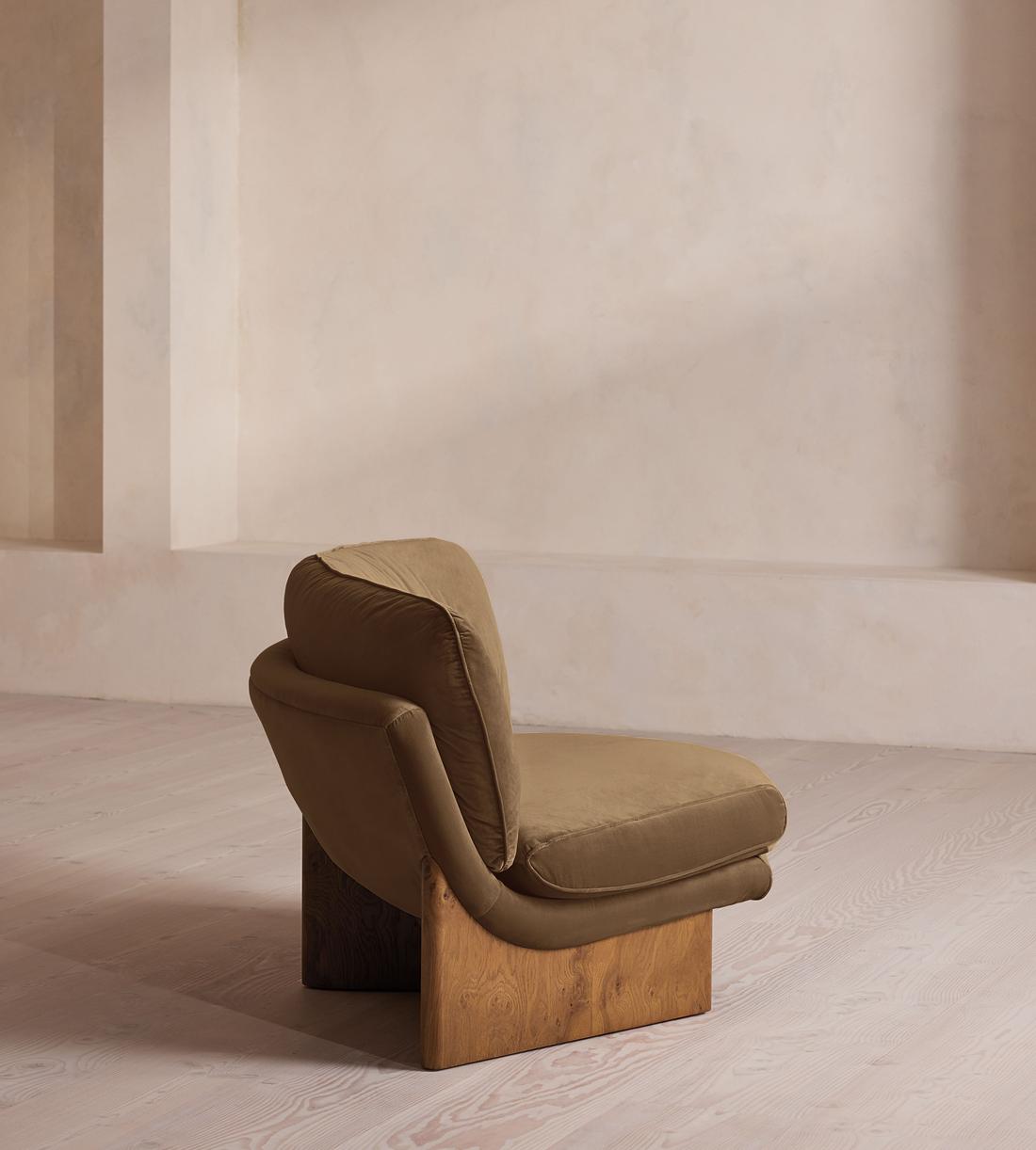 Tellis Corner Chair - Velvet - Truffle - UK - Images - Image 3