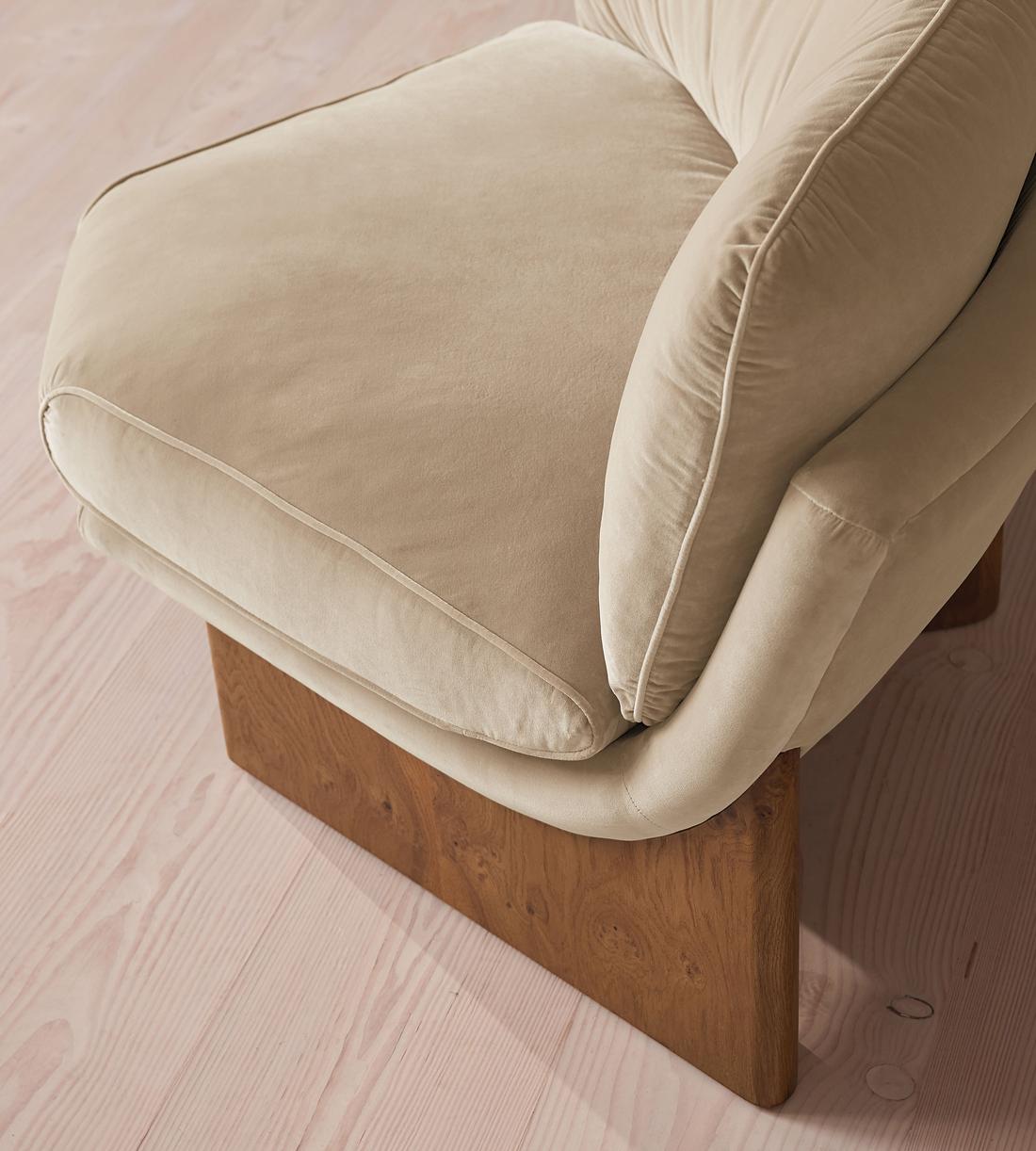Tellis Corner Chair - Velvet - Oyster - UK - Images - Image 5