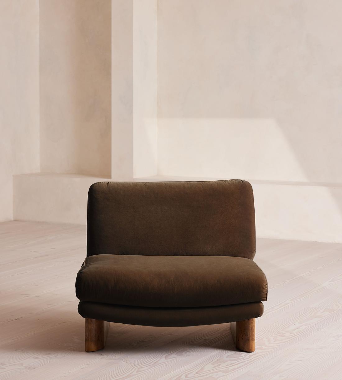 Tellis Chair - Velvet - Chocolate - UK - Listing - Image 1