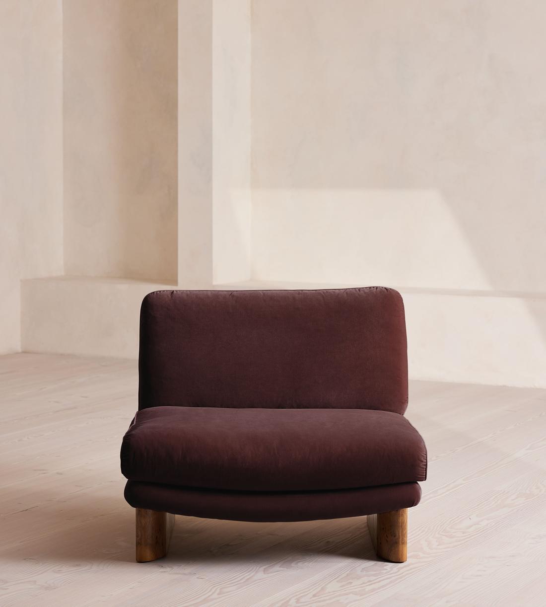 Tellis Chair - Velvet - Aubergine - US - Listing - Image 1
