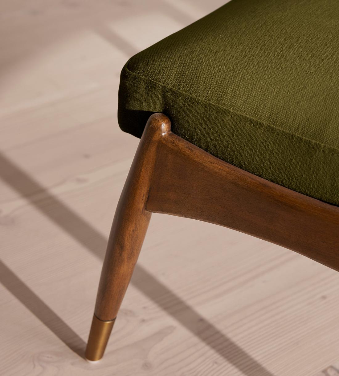 Theodore Footstool - Linen - Olive - US - Images - Image 3
