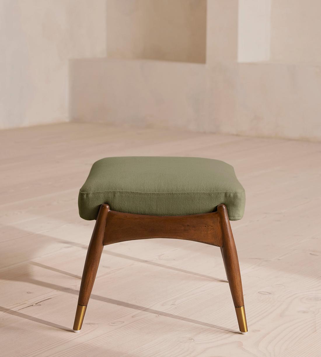 Theodore Footstool - Linen - Sage - Images - Image 4