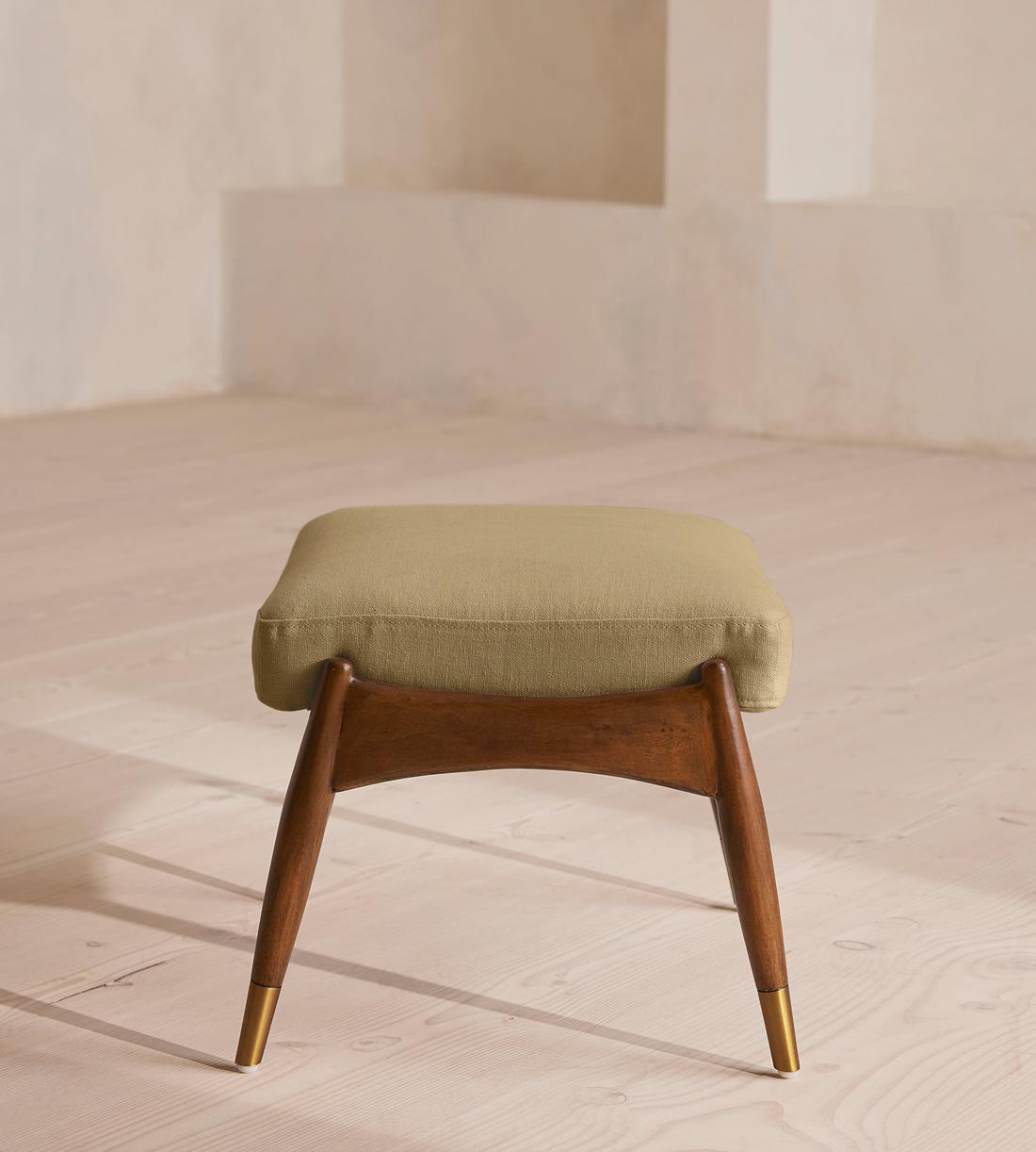 Theodore Footstool - Linen - Wheat - US - Images - Image 4