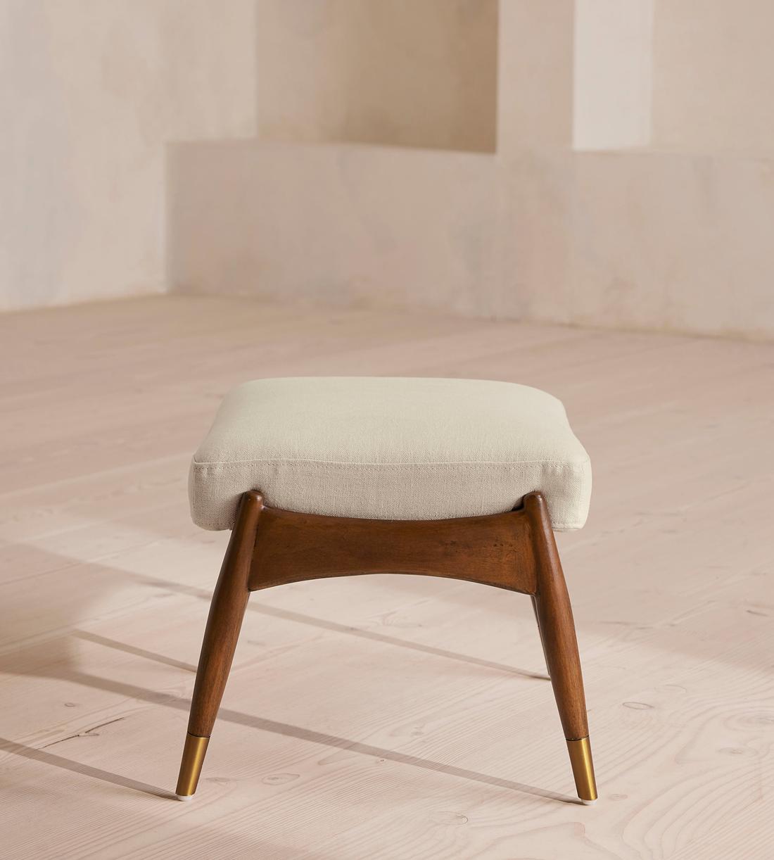 Theodore Footstool - Linen - Bisque - US - Images - Image 4