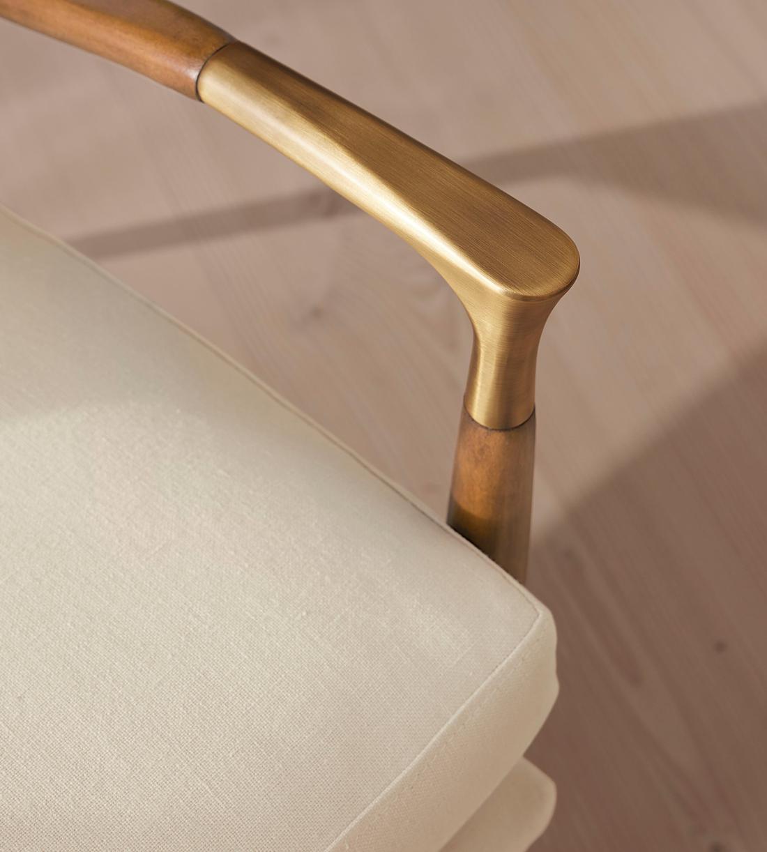 Theodore Oak Armchair - Linen - Bisque - Images - Image 6