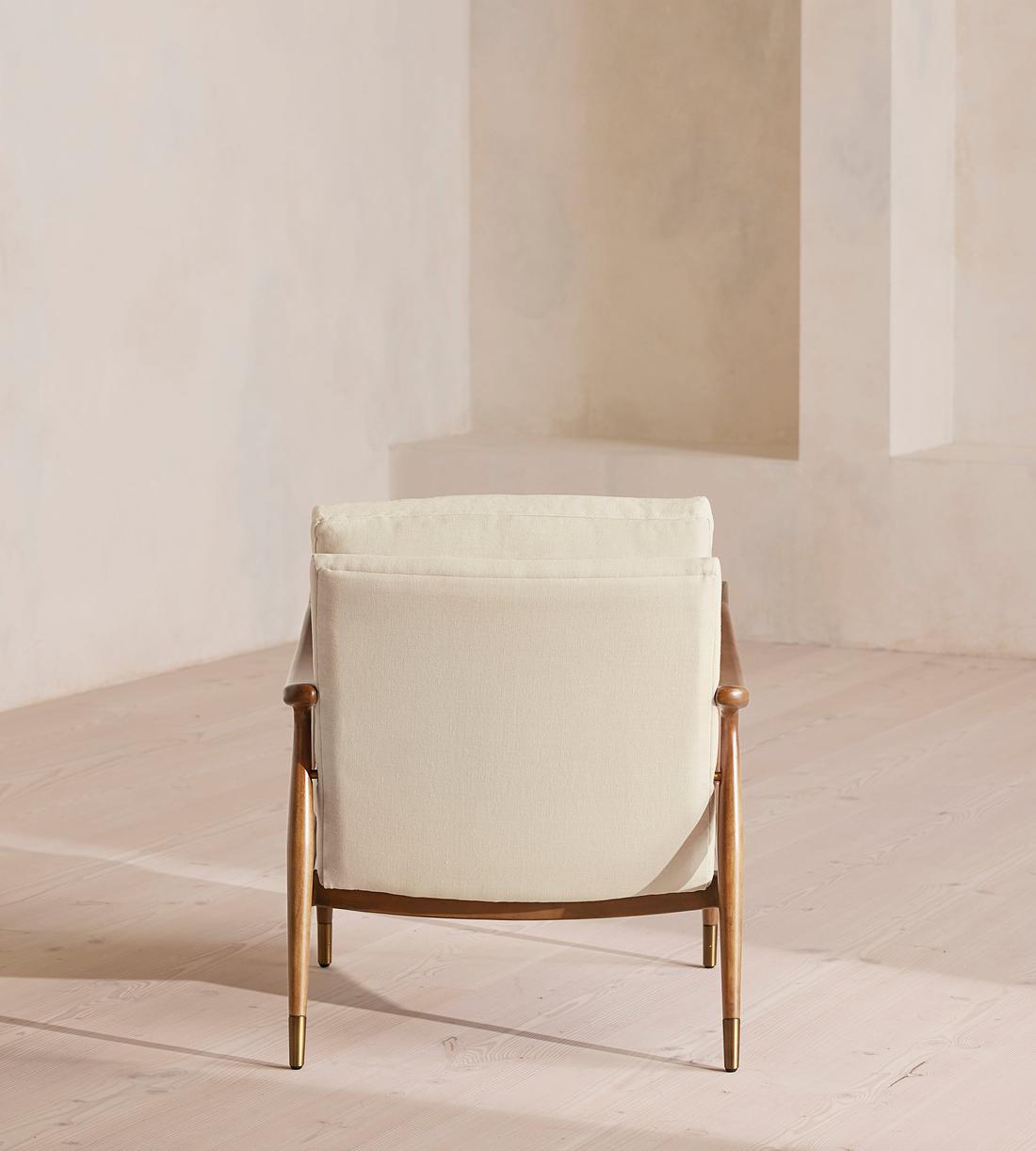 Theodore Oak Armchair - Linen - Bisque - US - Images - Image 4