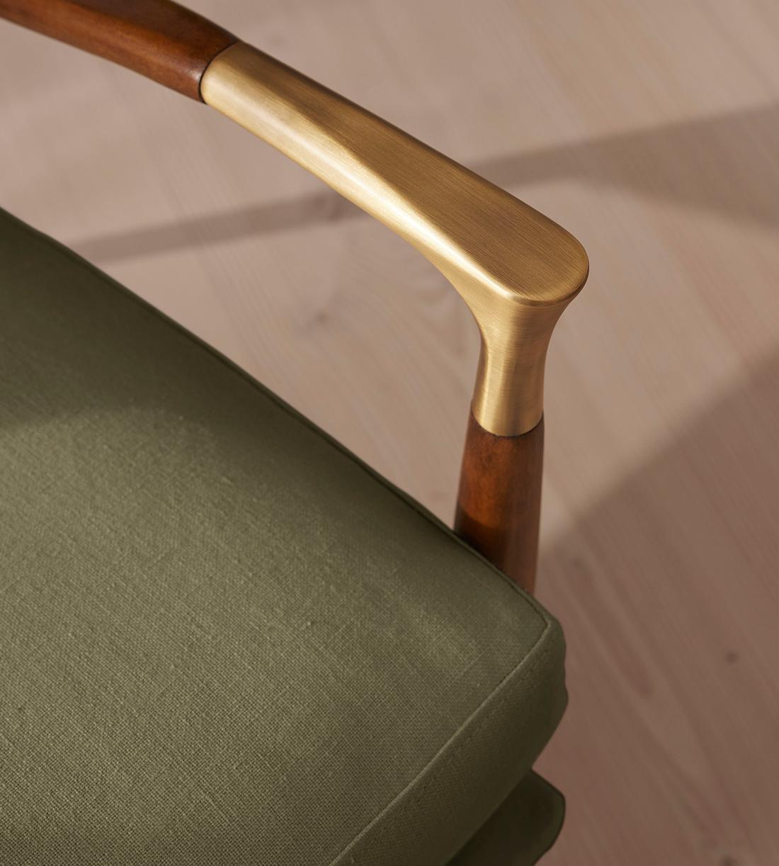 Theodore Armchair - Linen - Sage - Images - Image 6