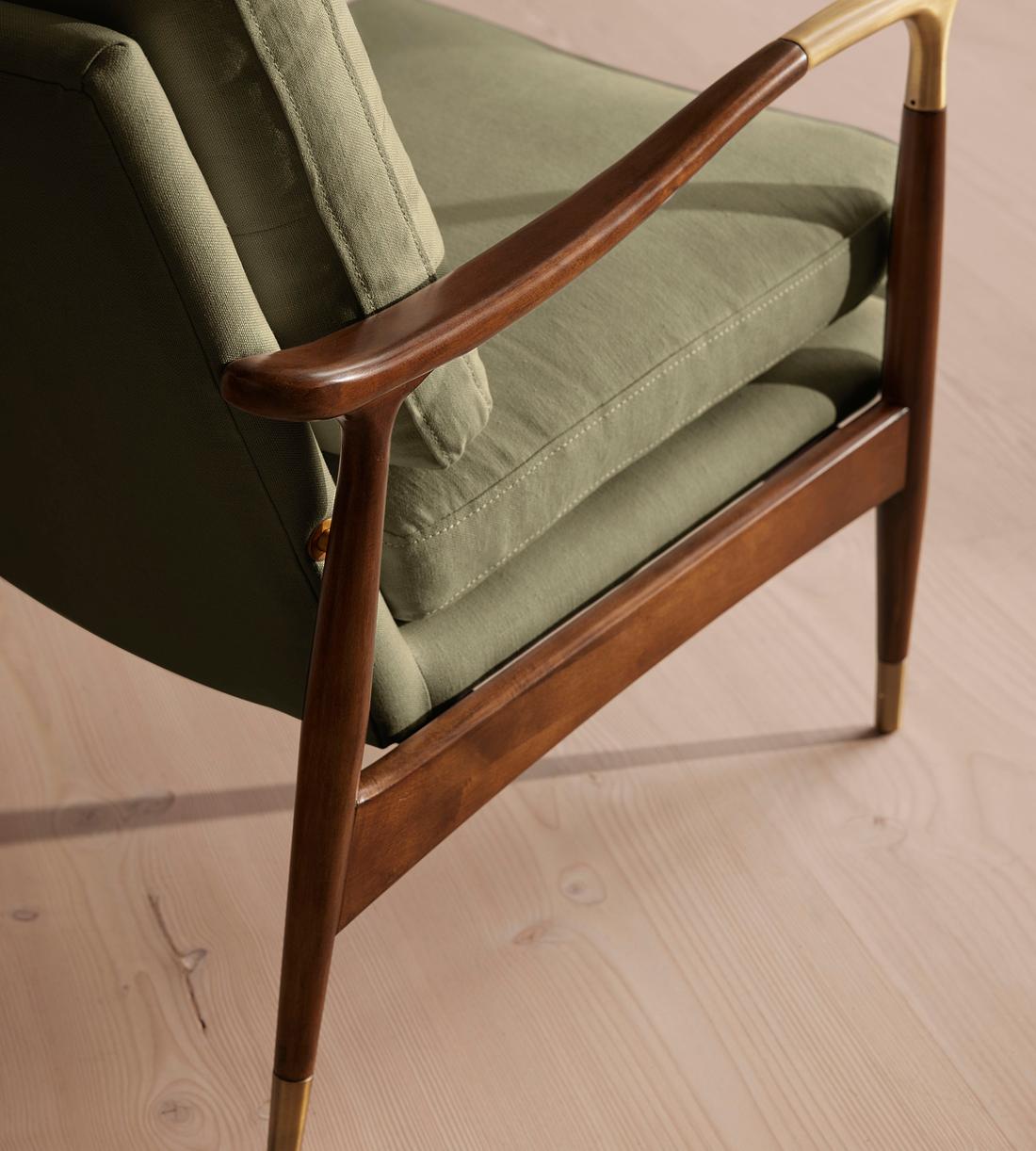 Theodore Armchair - Linen - Sage - Images - Image 8
