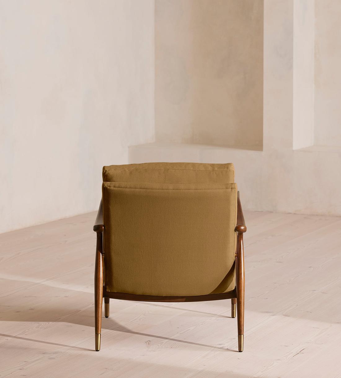 Theodore Armchair - Linen - Ochre - US - Images - Image 4
