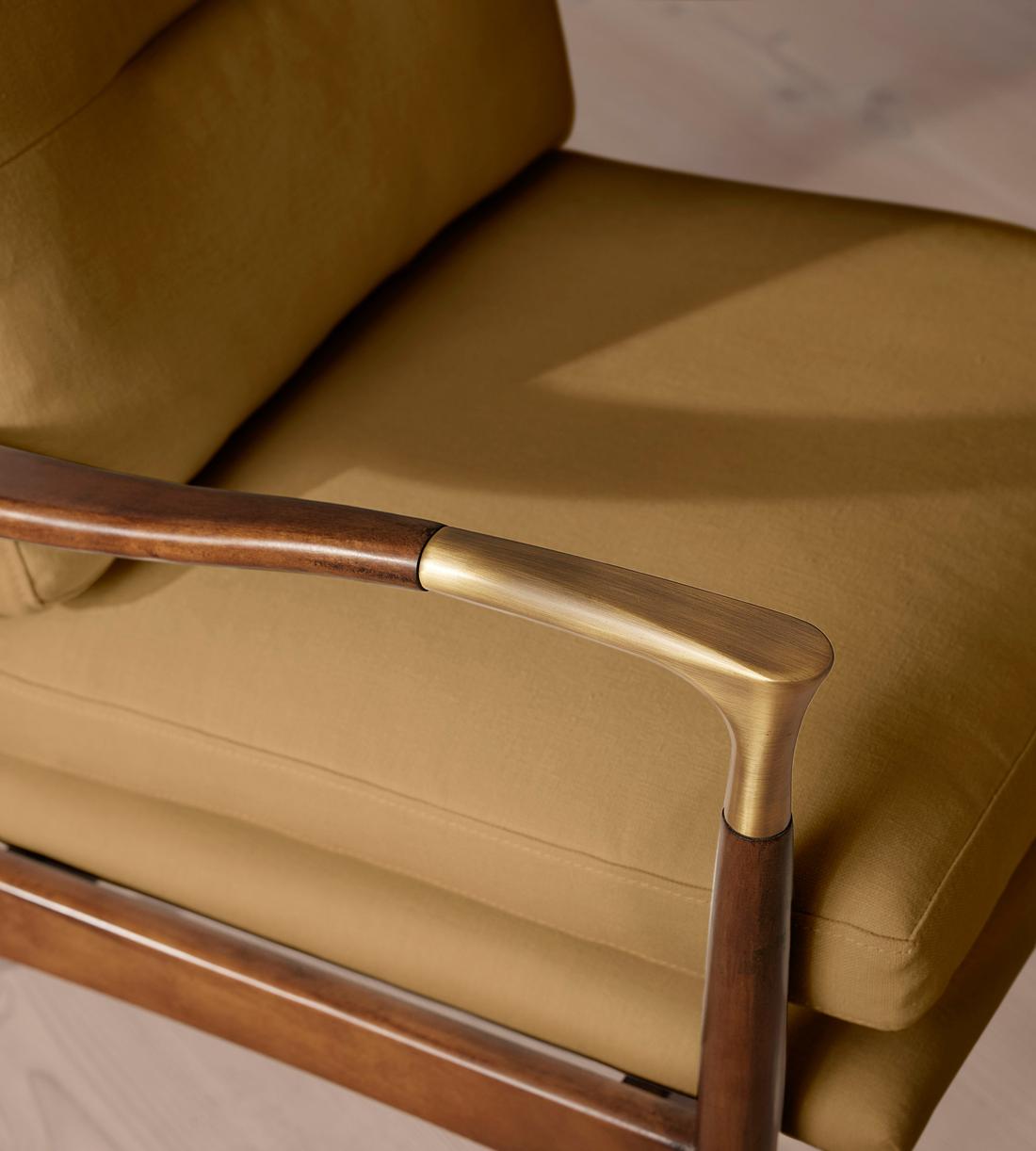Theodore Armchair - Linen - Ochre - US - Images - Image 7