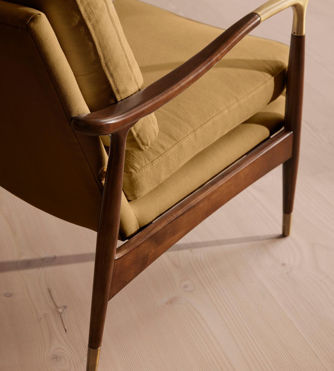 Theodore Armchair - Linen - Ochre - US - Images - Image 8