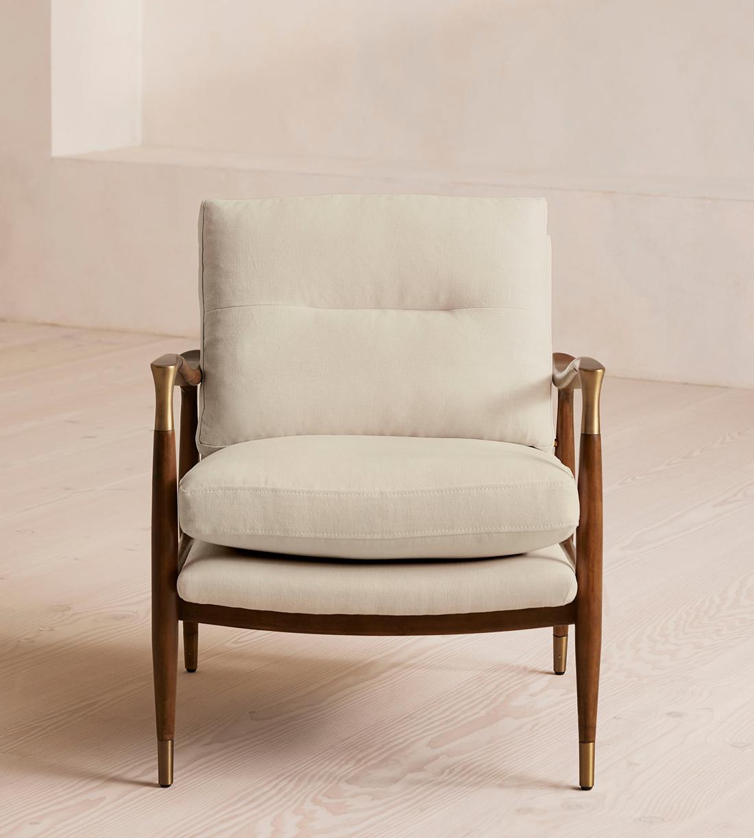 Theodore Armchair - Linen - Bisque - US - Listing - Image 2
