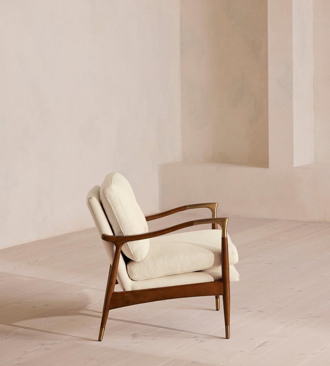 Theodore Armchair - Linen - Bisque - US - Images - Image 3