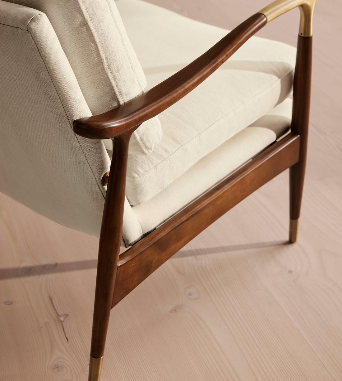 Theodore Armchair - Linen - Bisque - US - Images - Image 8